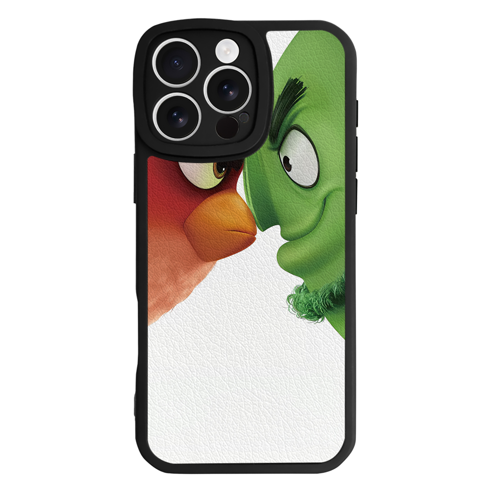 （画像用） Angry Birds アングリーバード 【iPhone 16シリーズ対応】シリコンスマホケース（レザー調） 材質：シリコン